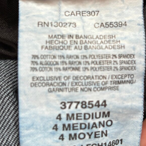 Lee Slim Fit Sculpting Pull-On Bermuda Jean Shorts in Dark Blue Wash - Picture 8 of 9